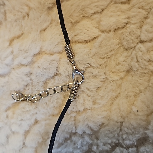 #0054 Black Obsidian Arrowhead necklace - Picture 4 of 4